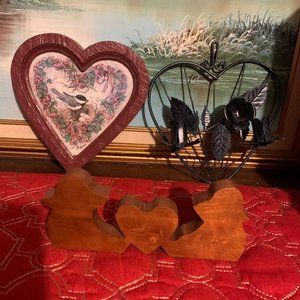 Vintage heart-shaped decoration bundle